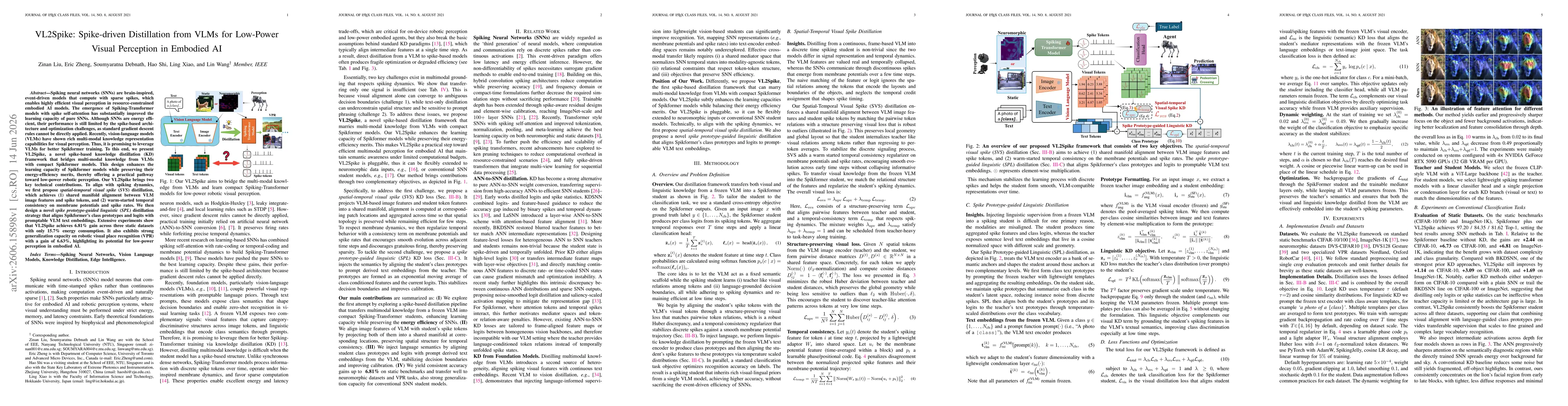 Thumbnail for VL2Spike: Spike-driven Distillation from VLMs for Low-Power Visual Perception in Embodied AI