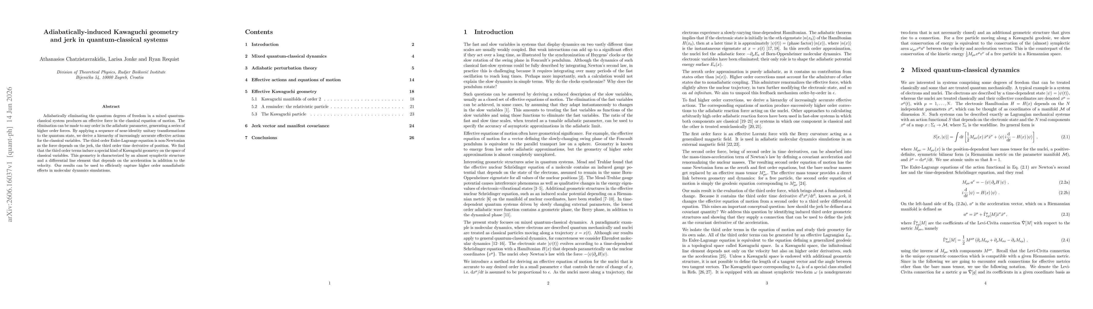Thumbnail for Adiabatically-induced Kawaguchi geometry and jerk in quantum-classical systems