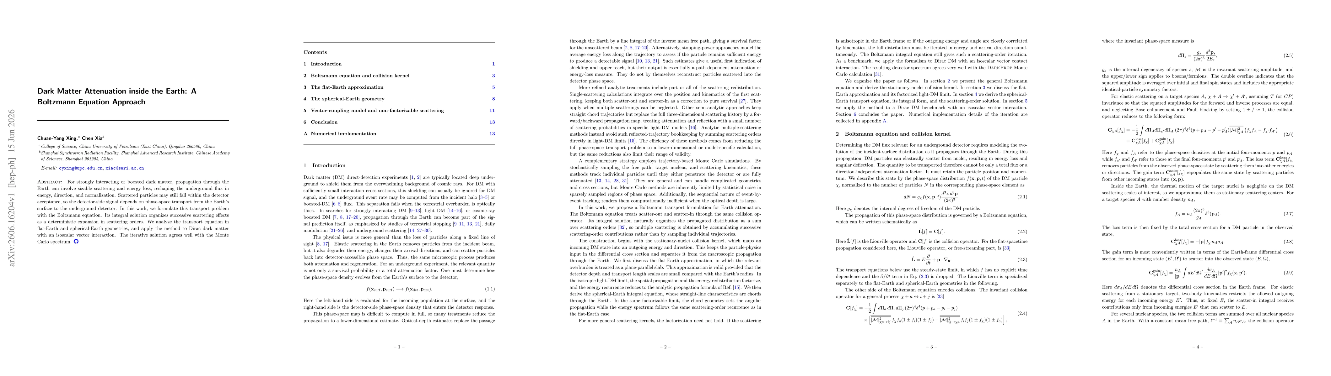 Thumbnail for Dark Matter Attenuation inside the Earth: A Boltzmann Equation Approach
