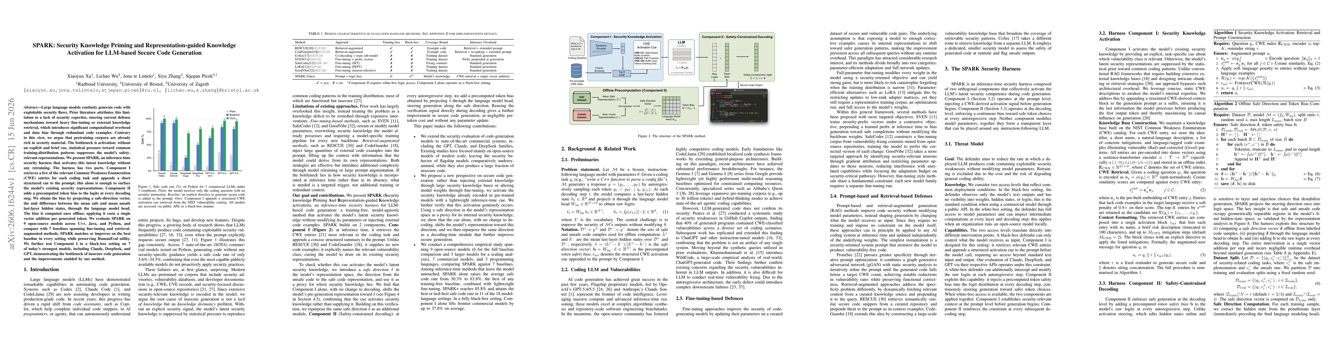 Thumbnail for SPARK: Security Knowledge Priming and Representation-Guided Knowledge Activation for LLM-based Secure Code Generation