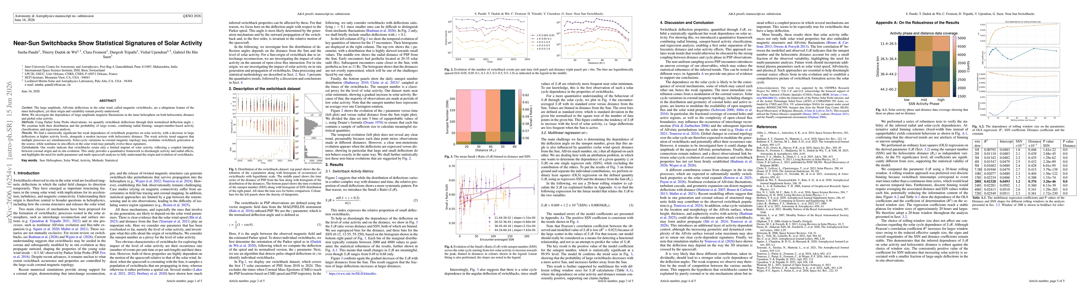 Thumbnail for Near-Sun Switchbacks Show Statistical Signatures of Solar Activity