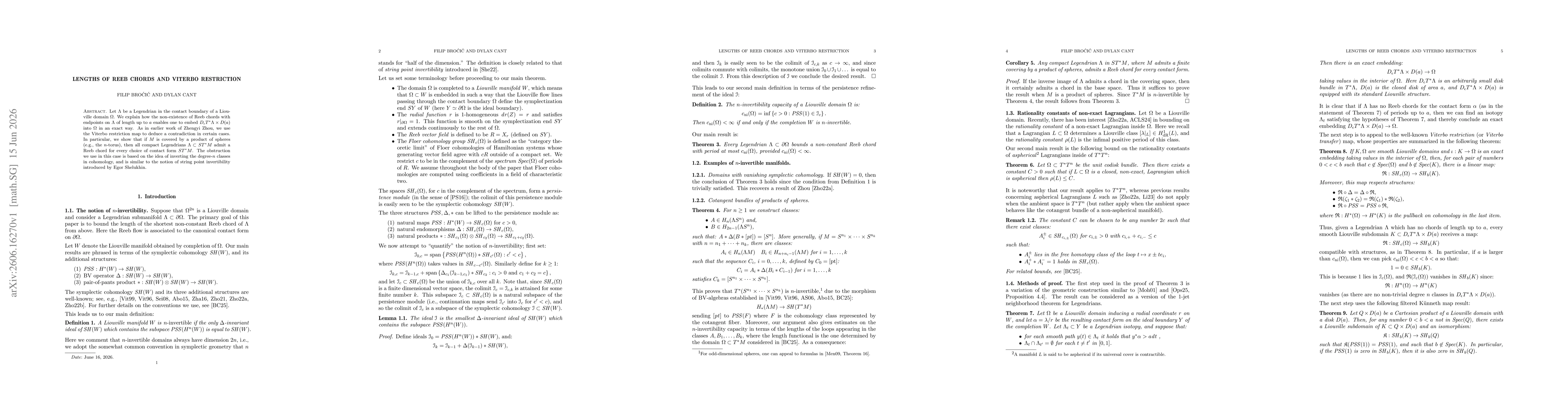 Thumbnail for Lengths of Reeb chords and Viterbo restriction