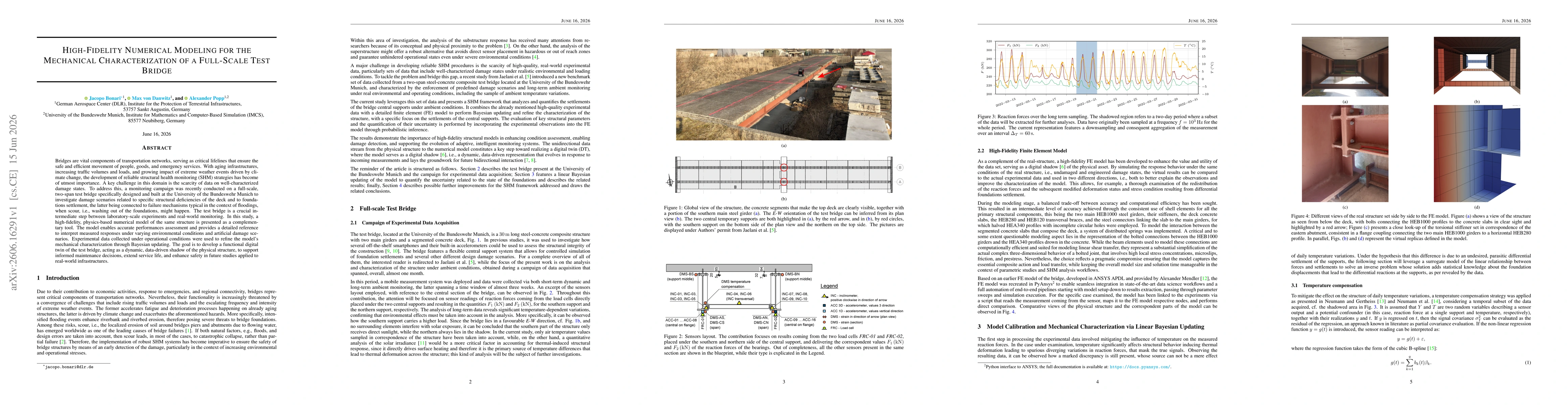 Thumbnail for High-Fidelity Numerical Modeling for the Mechanical Characterization of a Full-Scale Test Bridge