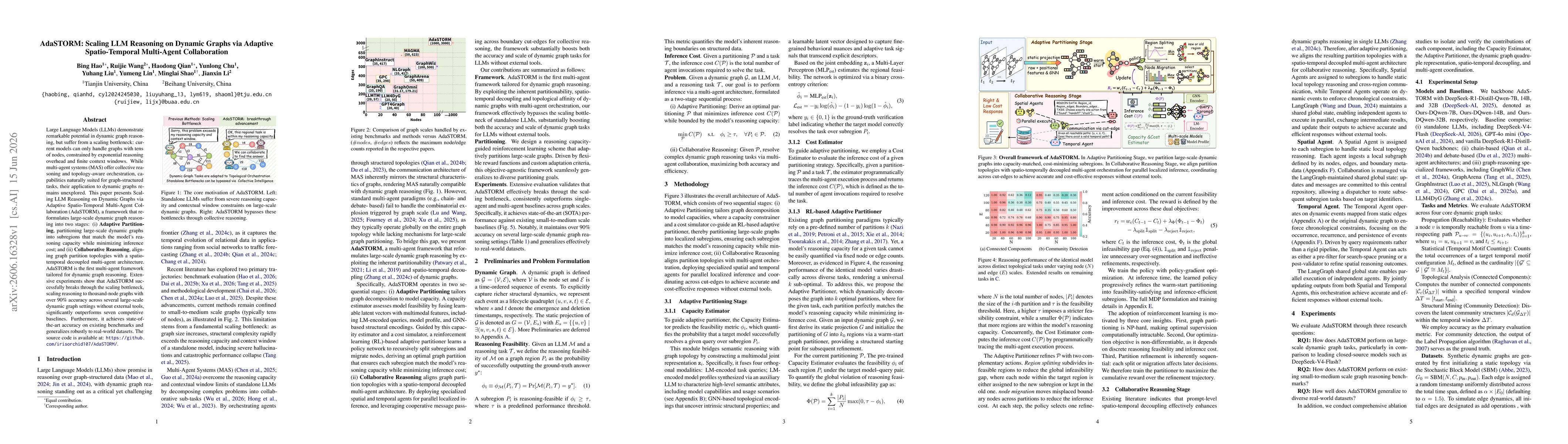 Thumbnail for AdaSTORM: Scaling LLM Reasoning on Dynamic Graphs via Adaptive Spatio-Temporal Multi-Agent Collaboration