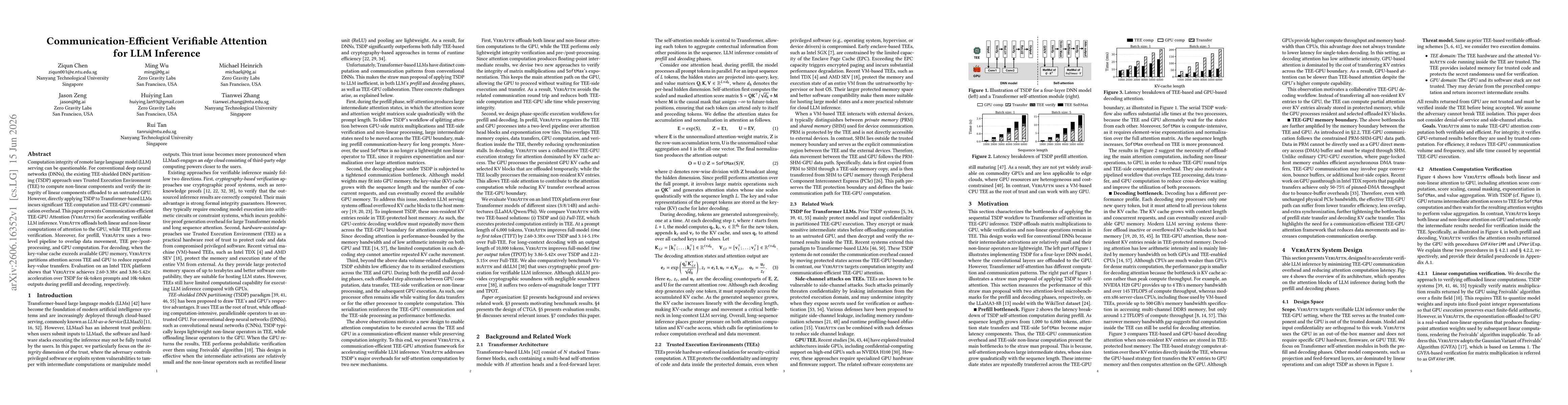 Thumbnail for Communication-Efficient Verifiable Attention for LLM Inference