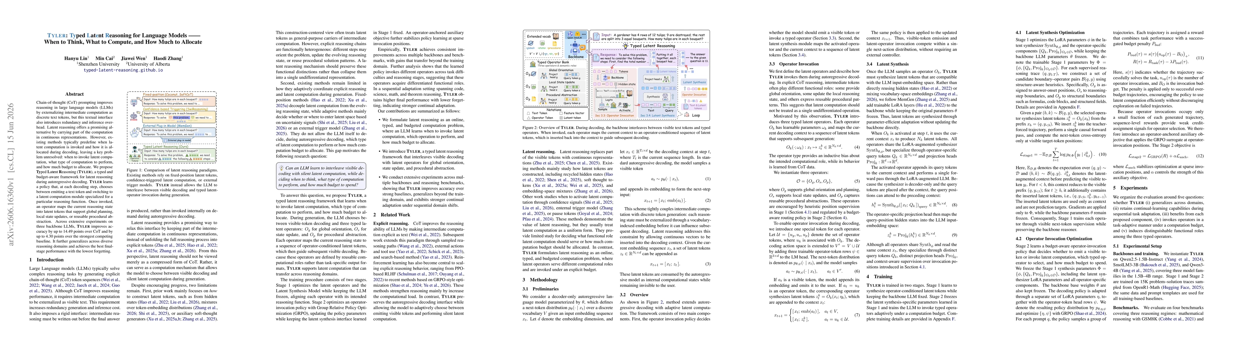 Thumbnail for Tyler: Typed Latent Reasoning for Language Models -- When to Think, What to Compute, and How Much to Allocate