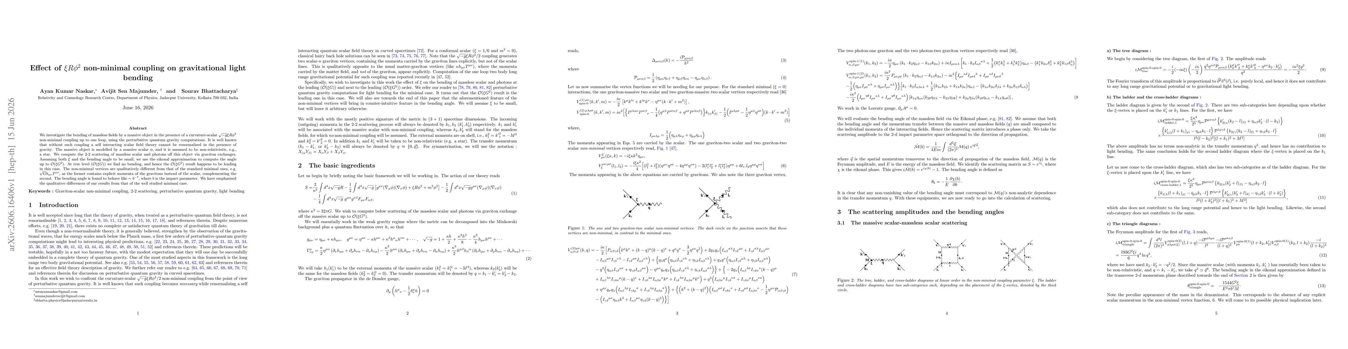 Thumbnail for Effect of $ξRφ^2$ non-minimal coupling on gravitational light bending