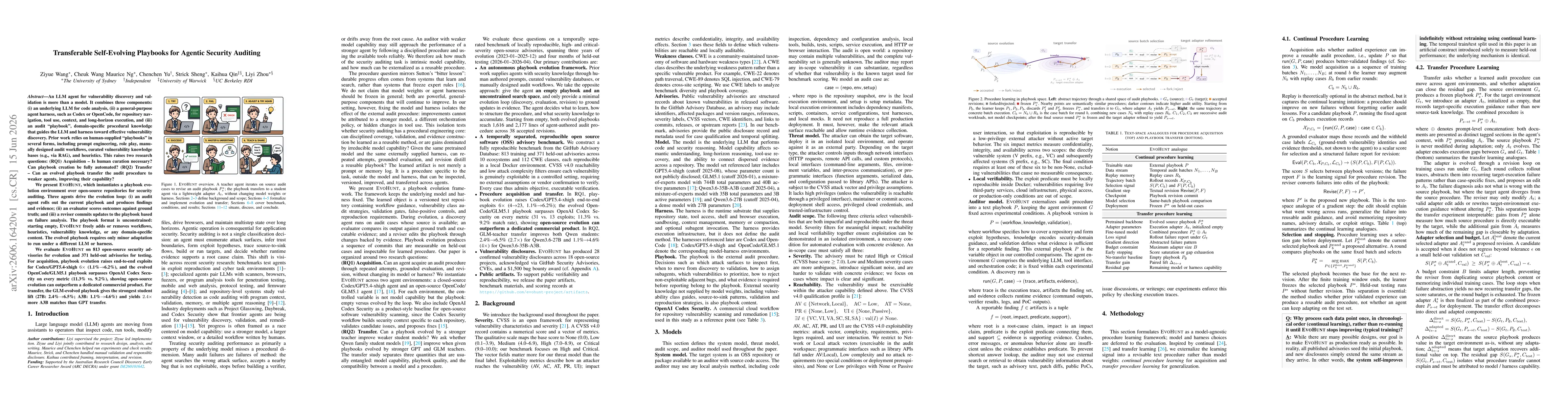 Thumbnail for Transferable Self-Evolving Playbooks for Agentic Security Auditing
