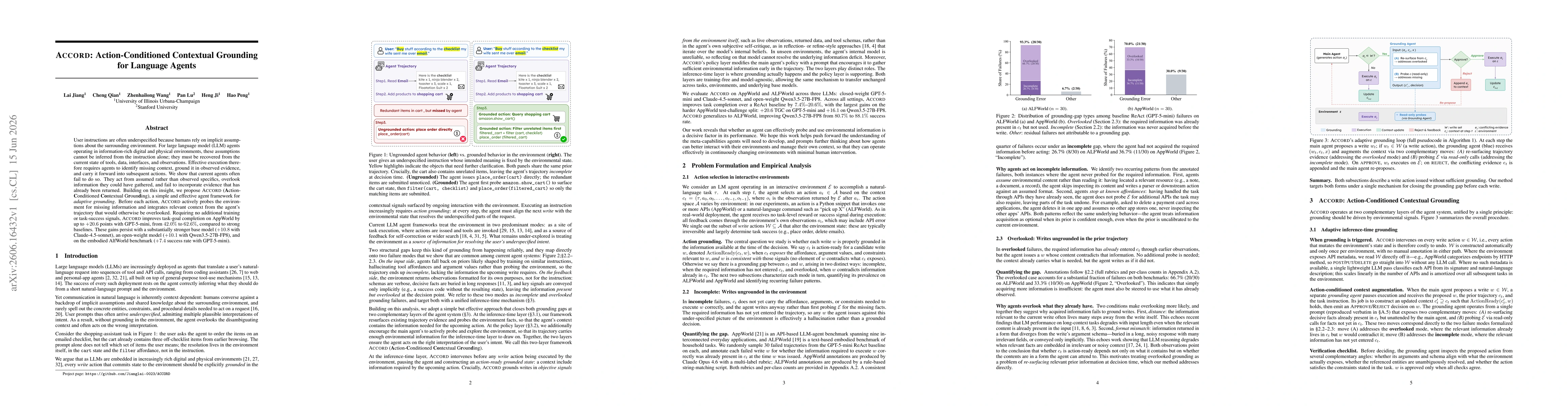 Thumbnail for ACCORD: Action-Conditioned Contextual Grounding for Language Agents