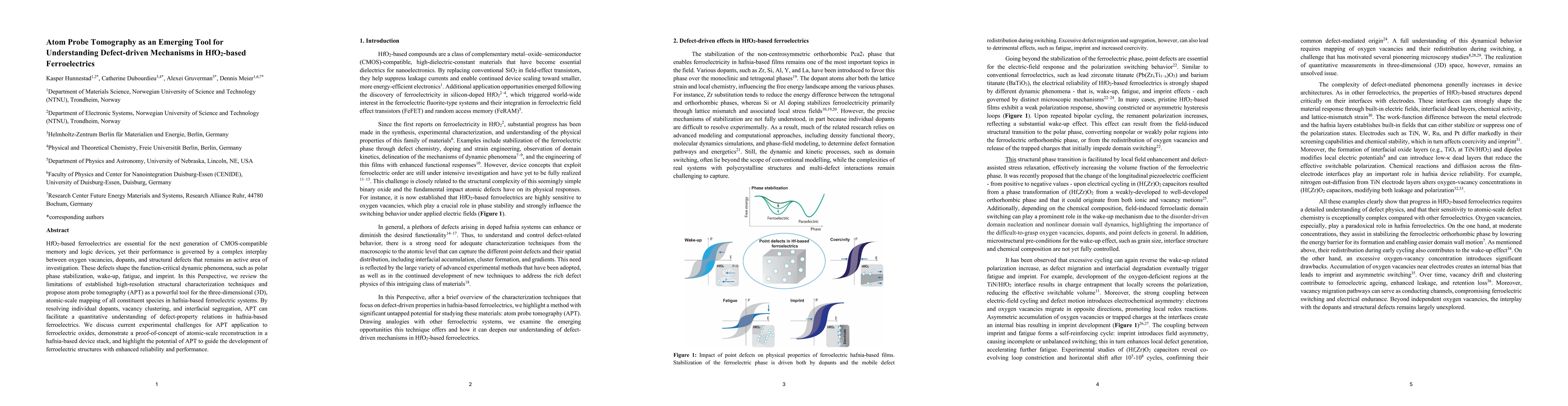 Thumbnail for Atom Probe Tomography as an Emerging Tool for Understanding Defect-driven Mechanisms in HfO$_{2}$-based Ferroelectrics