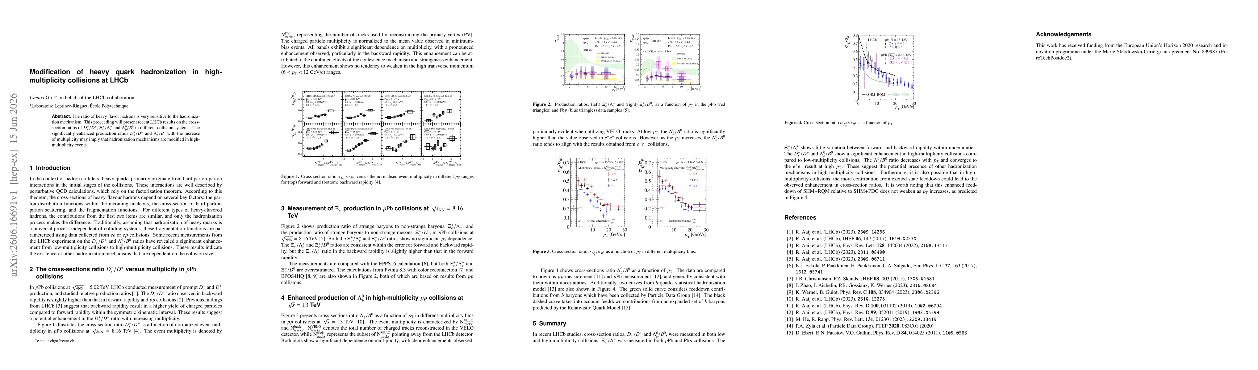 Thumbnail for Modification of heavy quark hadronization in high-multiplicity collisions at LHCb