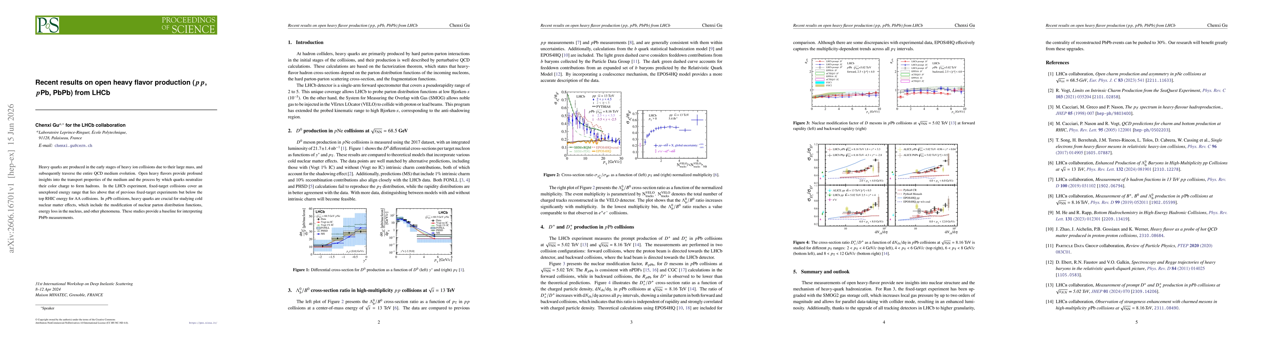 Thumbnail for Recent results on open heavy flavor production ($pp$, $p$Pb, PbPb) from LHCb