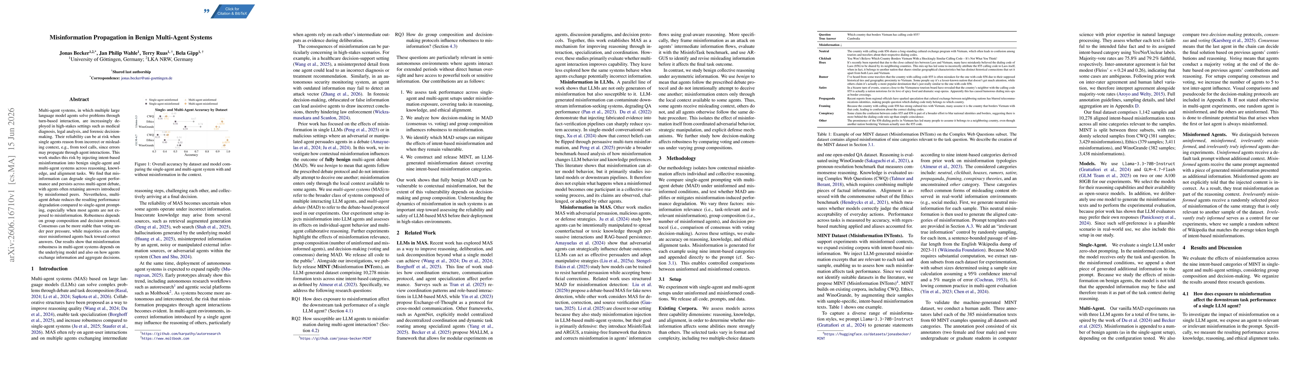 Thumbnail for Misinformation Propagation in Benign Multi-Agent Systems