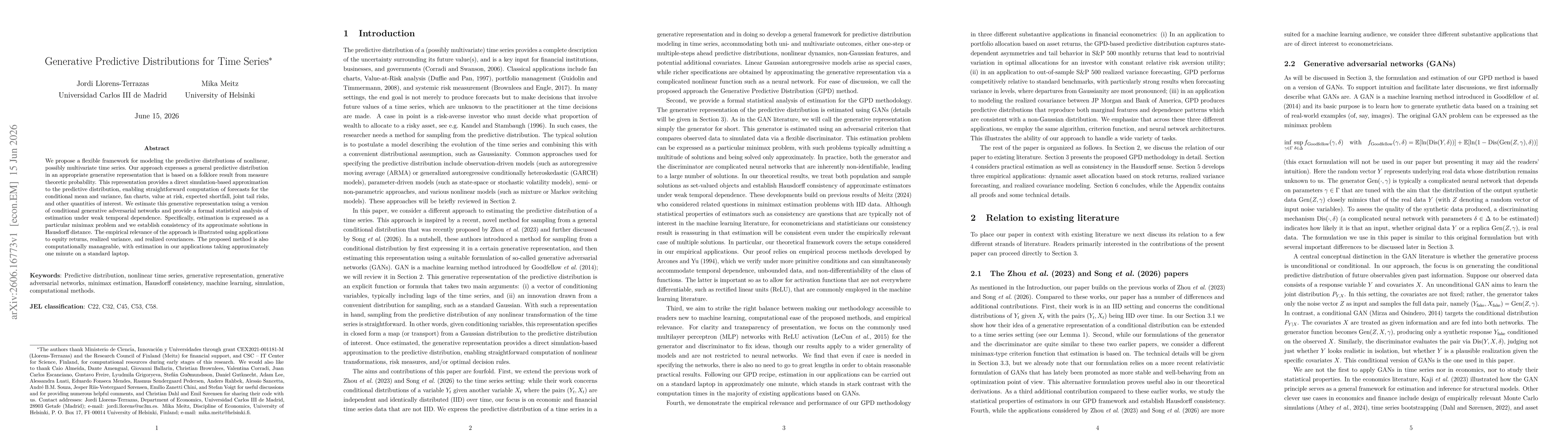 Thumbnail for Generative Predictive Distributions for Time Series