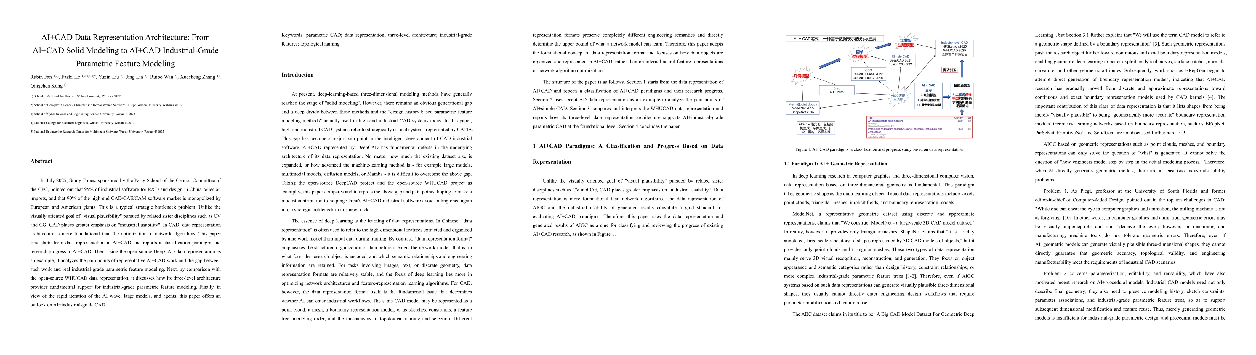 Thumbnail for AI+CAD Data Representation Architecture: From AI+CAD Solid Modeling to AI+CAD Industrial-Grade Parametric Feature Modeling