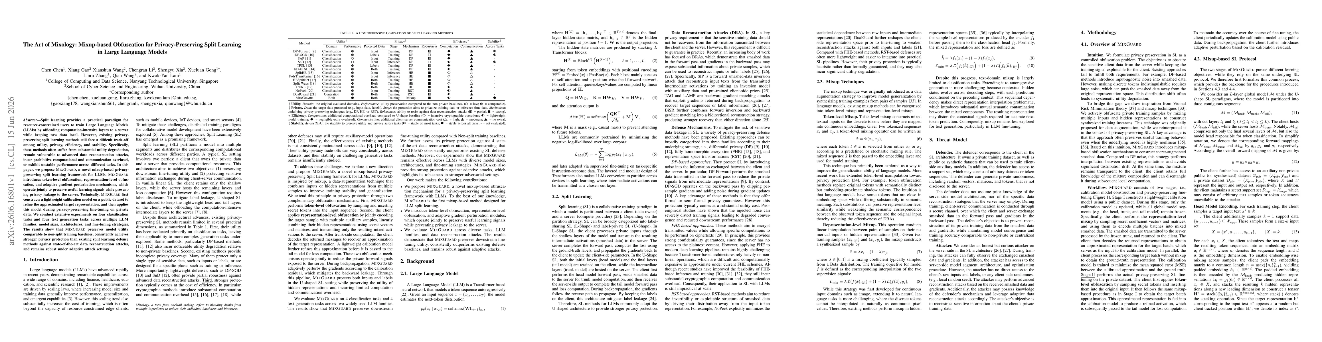 Thumbnail for The Art of Mixology: Mixup-based Obfuscation for Privacy-Preserving Split Learning in Large Language Models