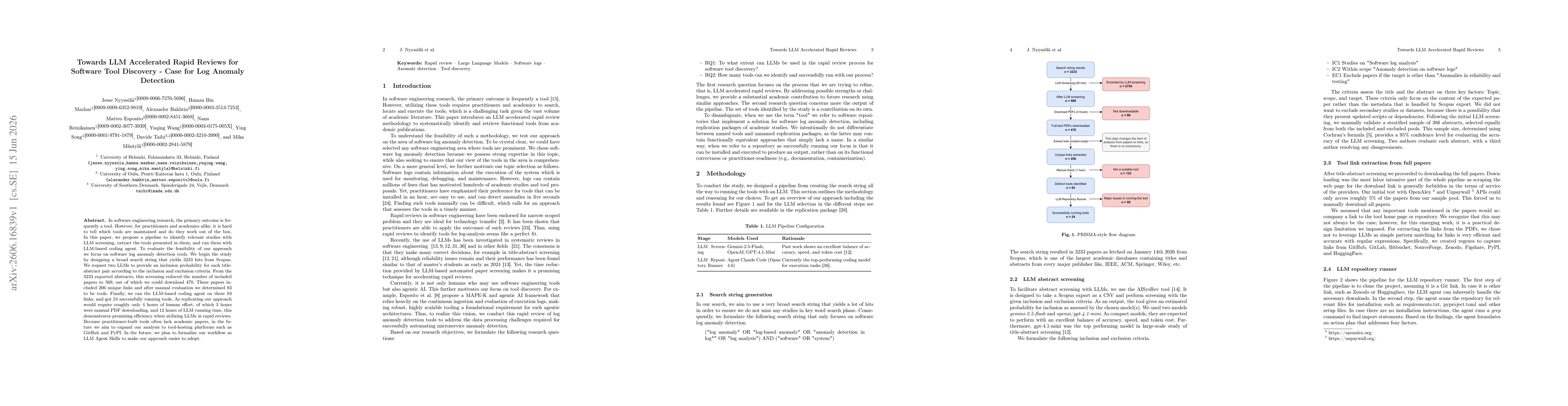 Thumbnail for Towards LLM Accelerated Rapid Reviews for Software Tool Discovery -- Case for Log Anomaly Detection