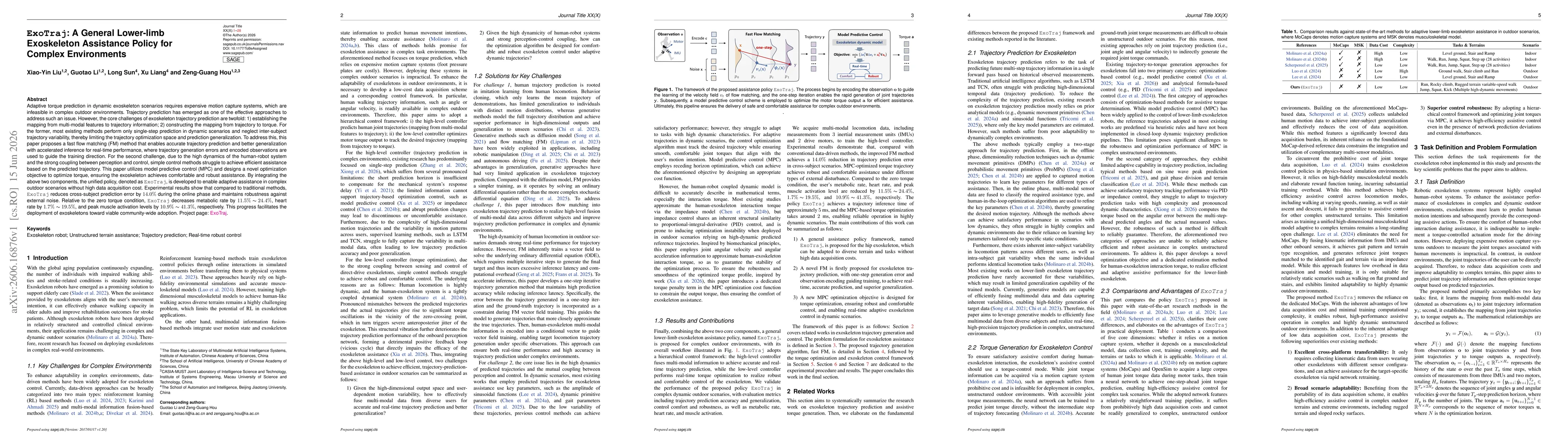 Thumbnail for ExoTraj: A General Lower-limb Exoskeleton Assistance Policy for Complex Environments