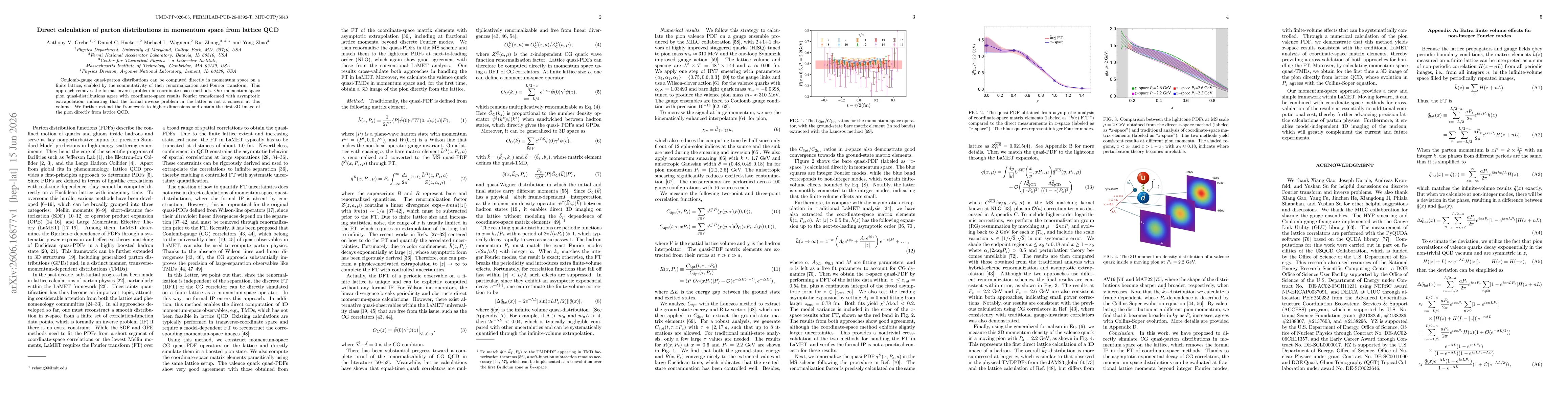 Thumbnail for Direct calculation of parton distributions in momentum space from lattice QCD