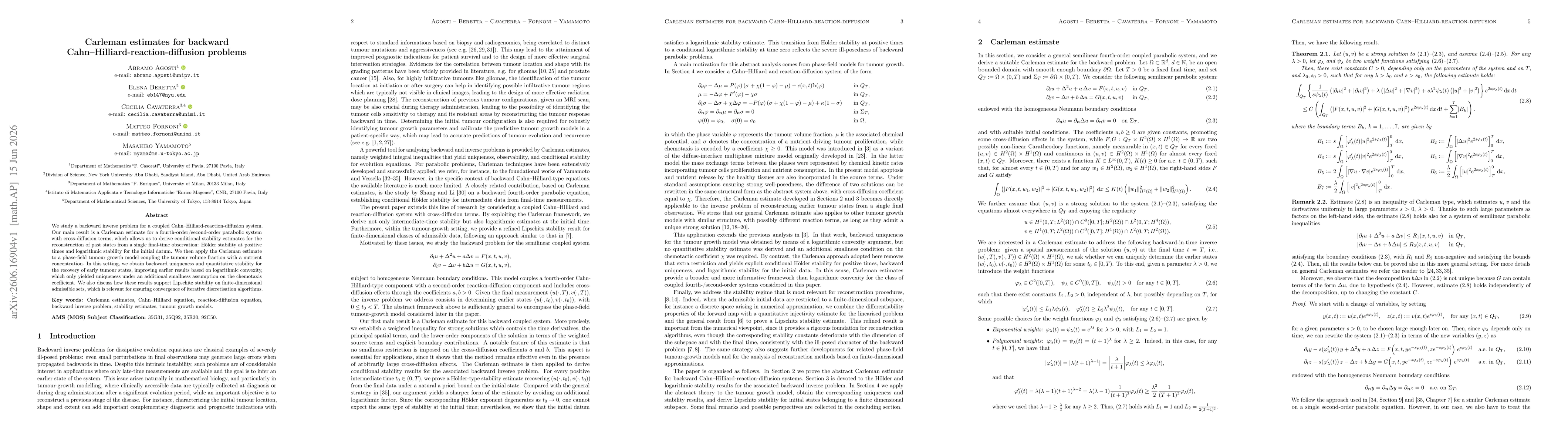 Thumbnail for Carleman estimates for backward Cahn-Hilliard-reaction-diffusion problems