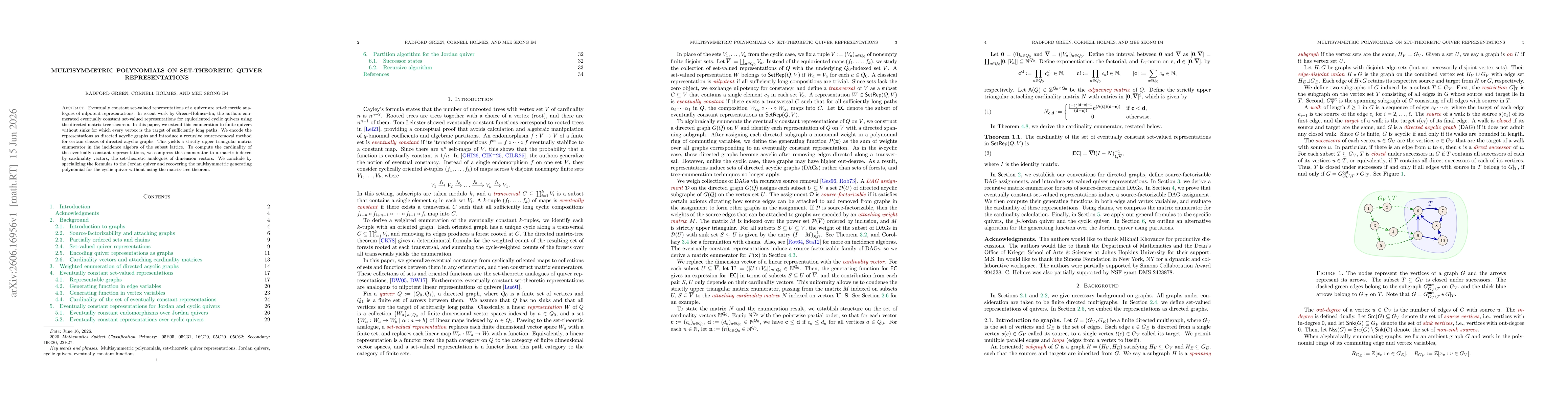 Thumbnail for Multisymmetric polynomials on set-theoretic quiver representations