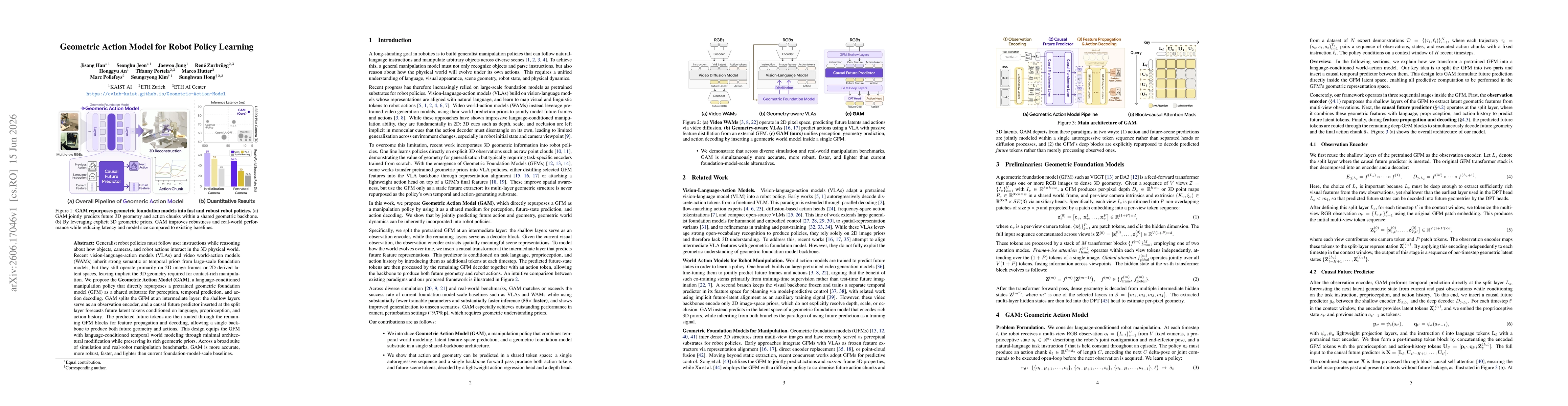 Thumbnail for Geometric Action Model for Robot Policy Learning