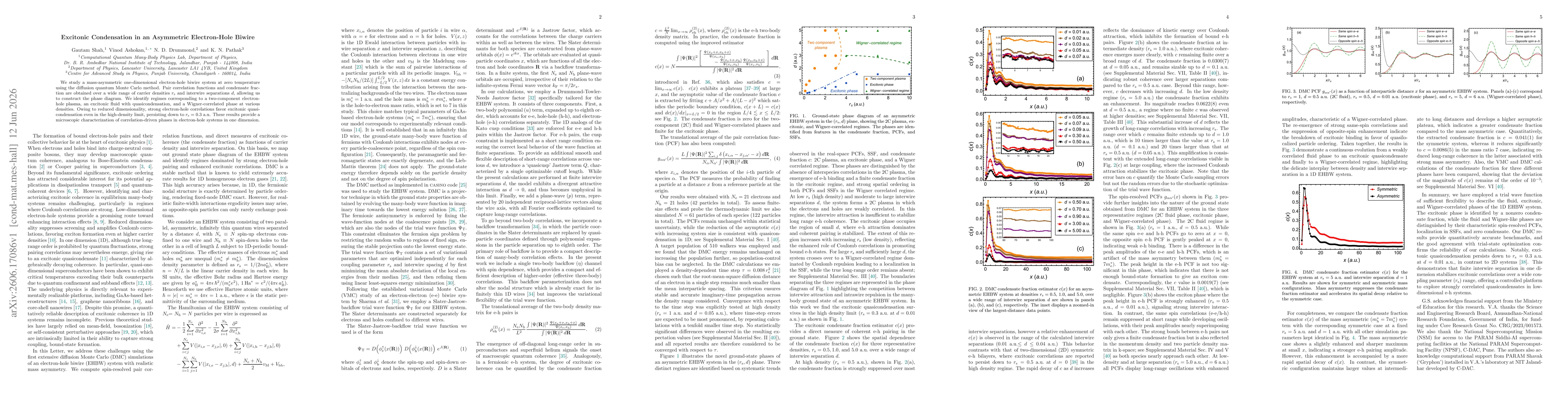 Thumbnail for Excitonic Condensation in an Asymmetric Electron-Hole Biwire