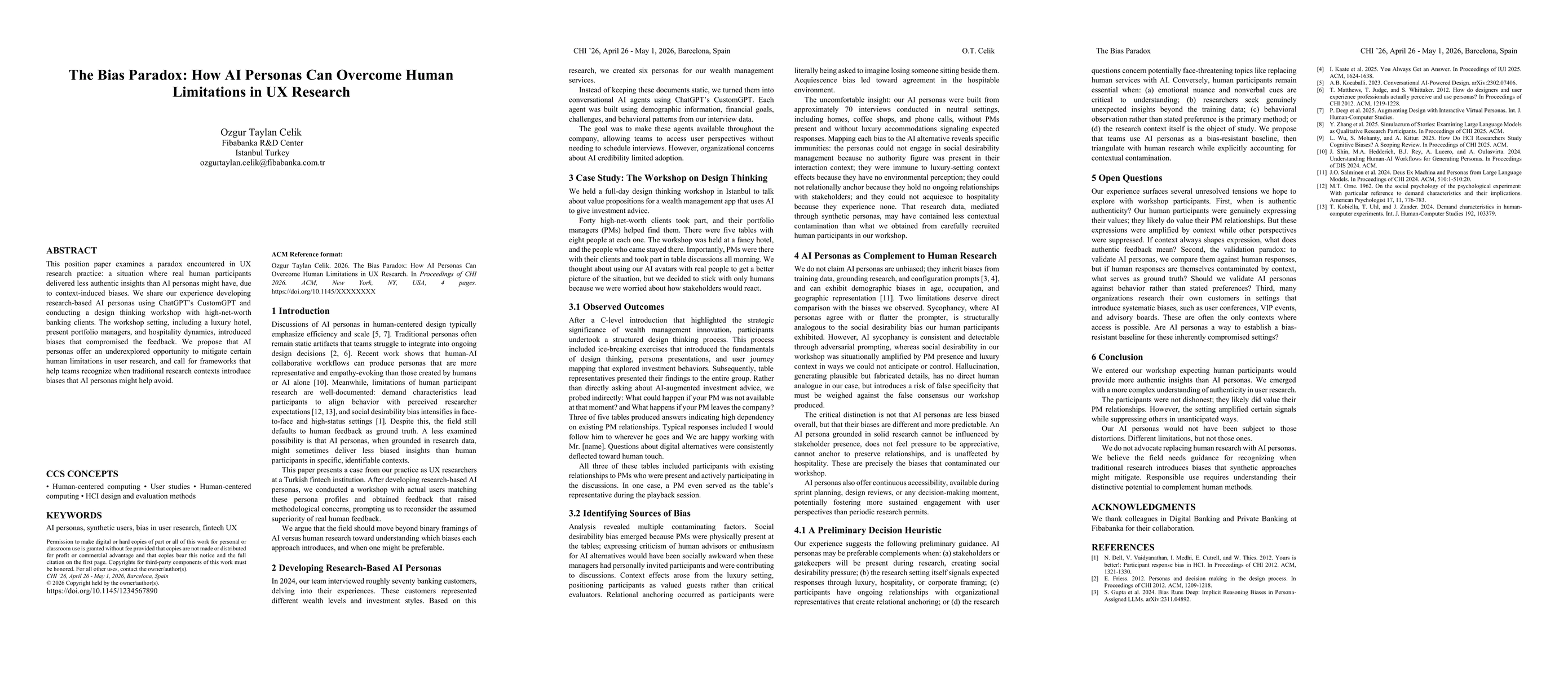 Thumbnail for The Bias Paradox: How AI Personas Can Overcome Human Limitations in UX Research