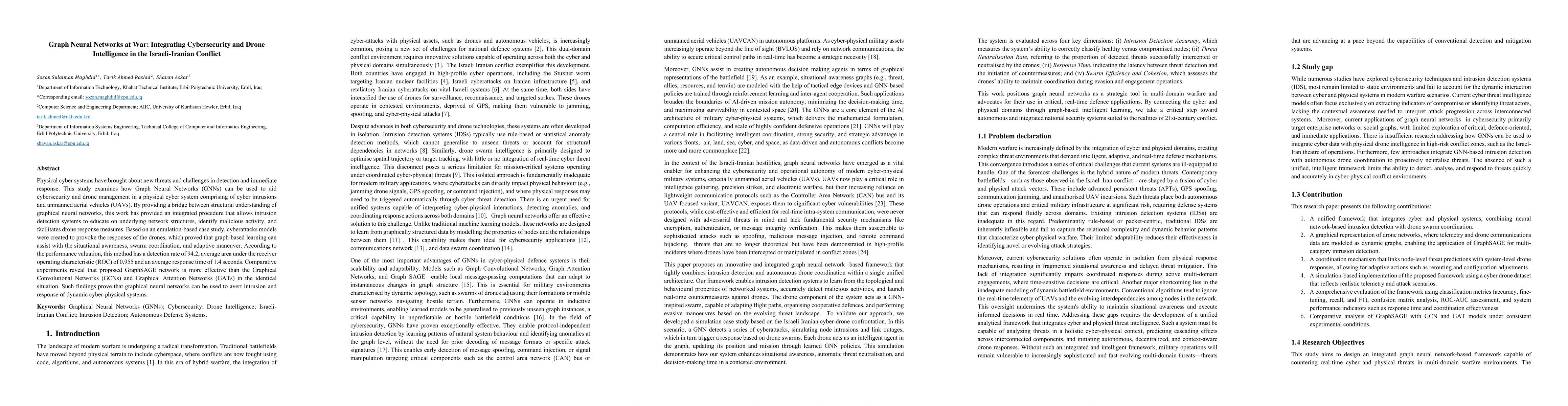 Thumbnail for Graph neural networks at war: integrating cybersecurity and drone intelligence in the Israeli-Iranian conflict