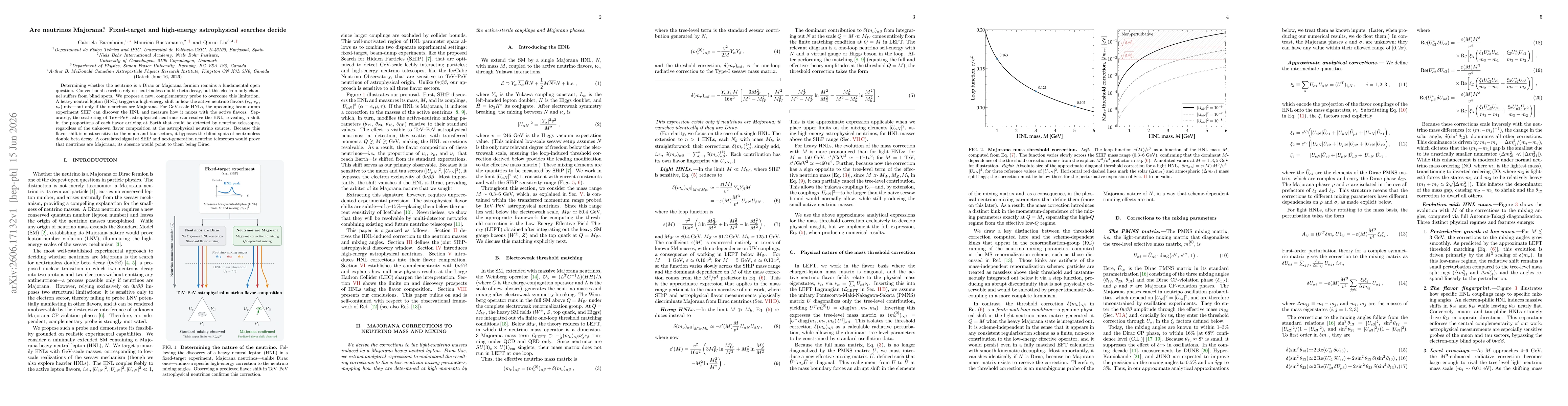 Thumbnail for Are neutrinos Majorana? Fixed-target and high-energy astrophysical searches decide