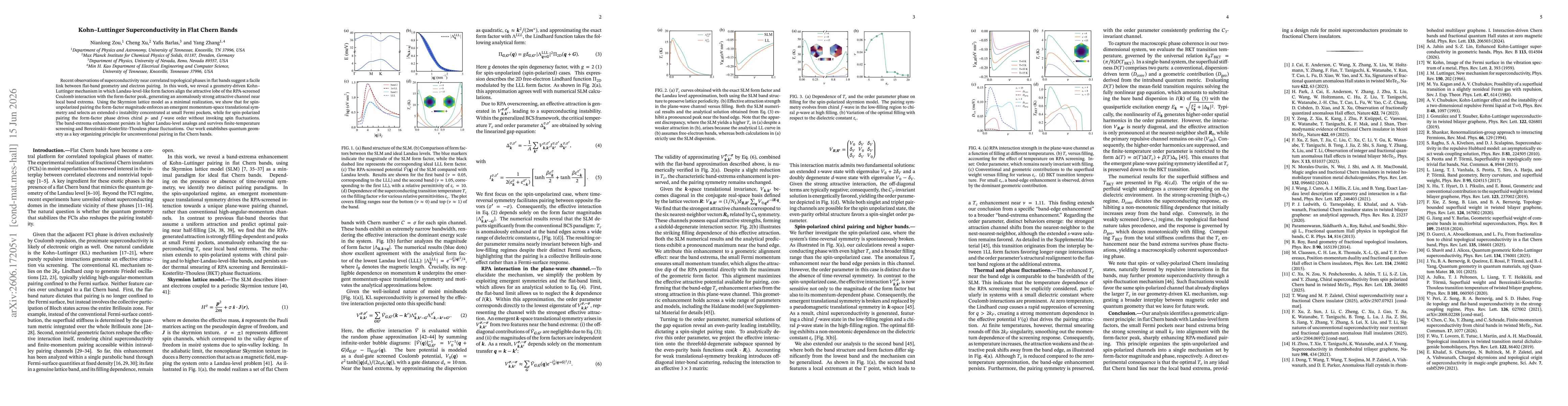 Thumbnail for Kohn--Luttinger Superconductivity in Flat Chern Bands