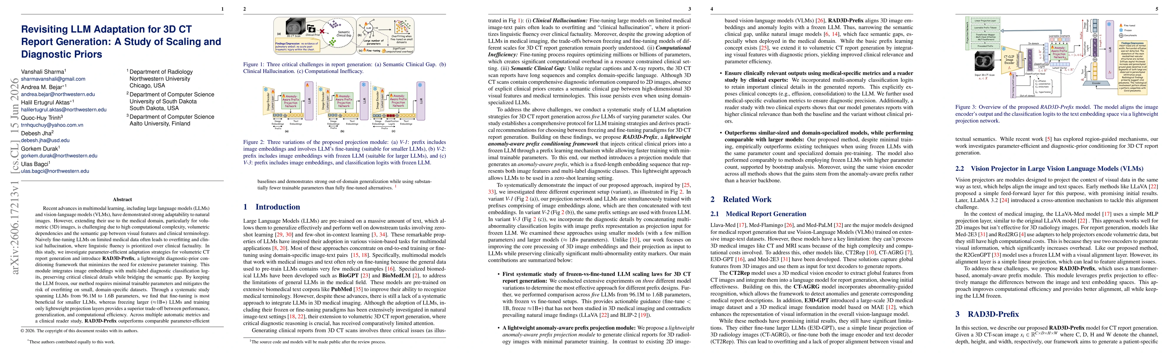 Thumbnail for Revisiting LLM Adaptation for 3D CT Report Generation: A Study of Scaling and Diagnostic Priors