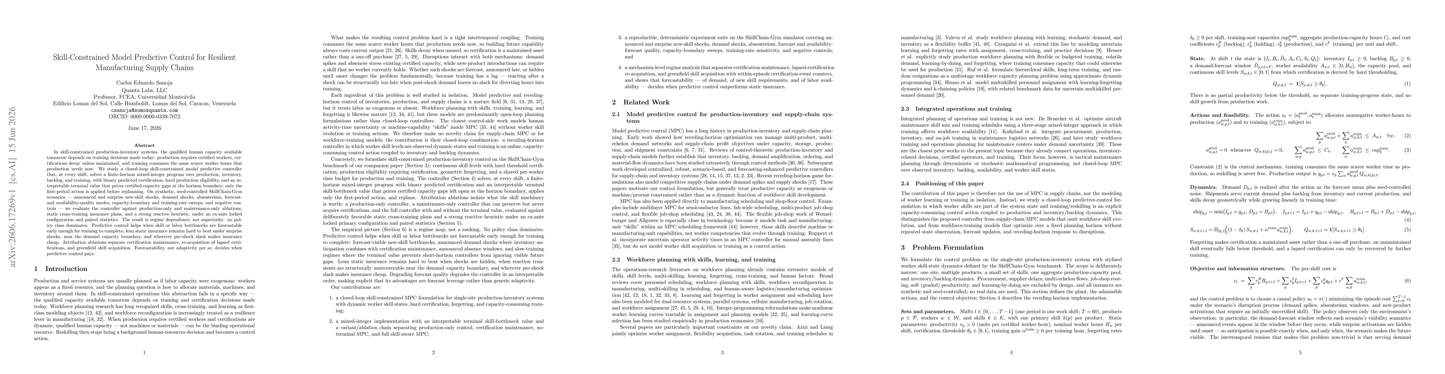 Thumbnail for Skill-Constrained Model Predictive Control for Resilient Manufacturing Supply Chains