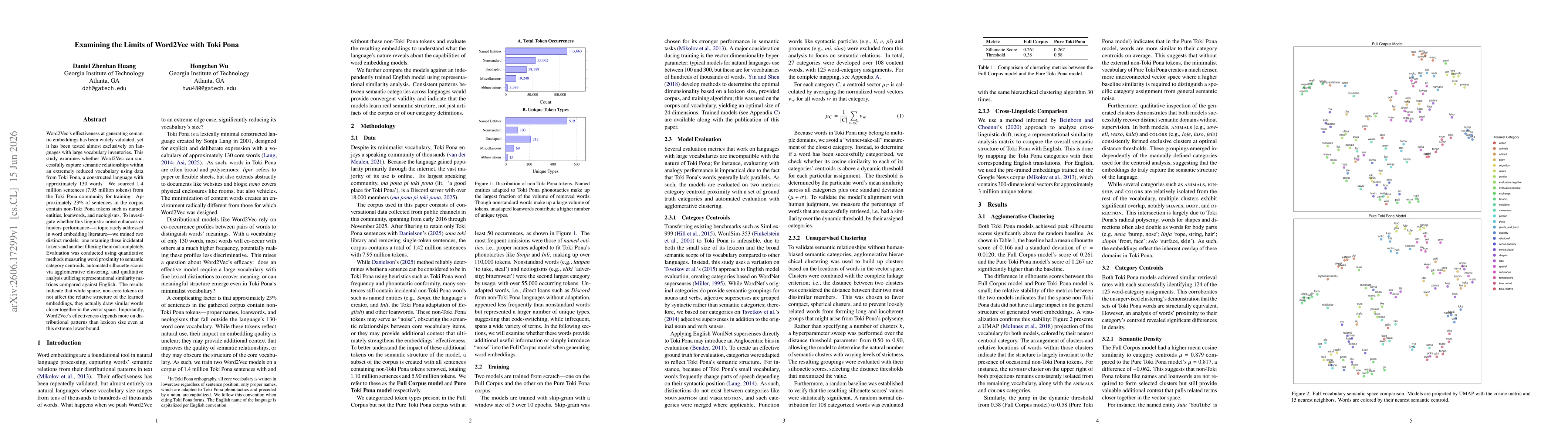 Thumbnail for Examining the Limits of Word2Vec with Toki Pona