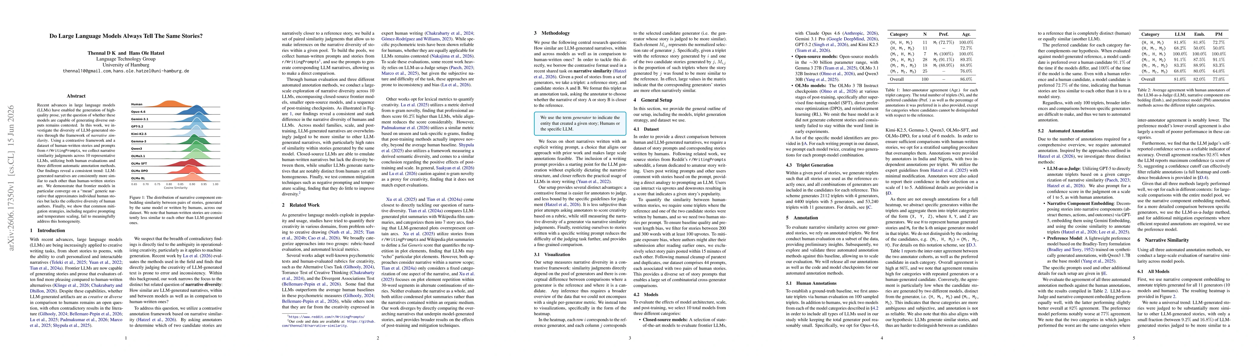 Thumbnail for Do Large Language Models Always Tell The Same Stories?