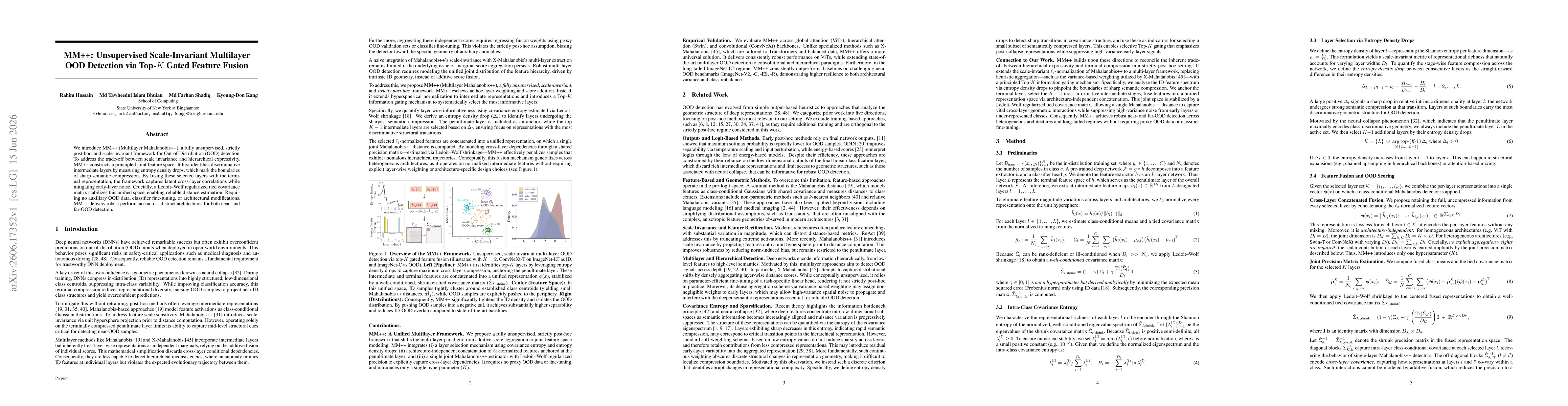 Thumbnail for MM++: Unsupervised Scale-Invariant Multilayer OOD Detection via Top-K Gated Feature Fusion