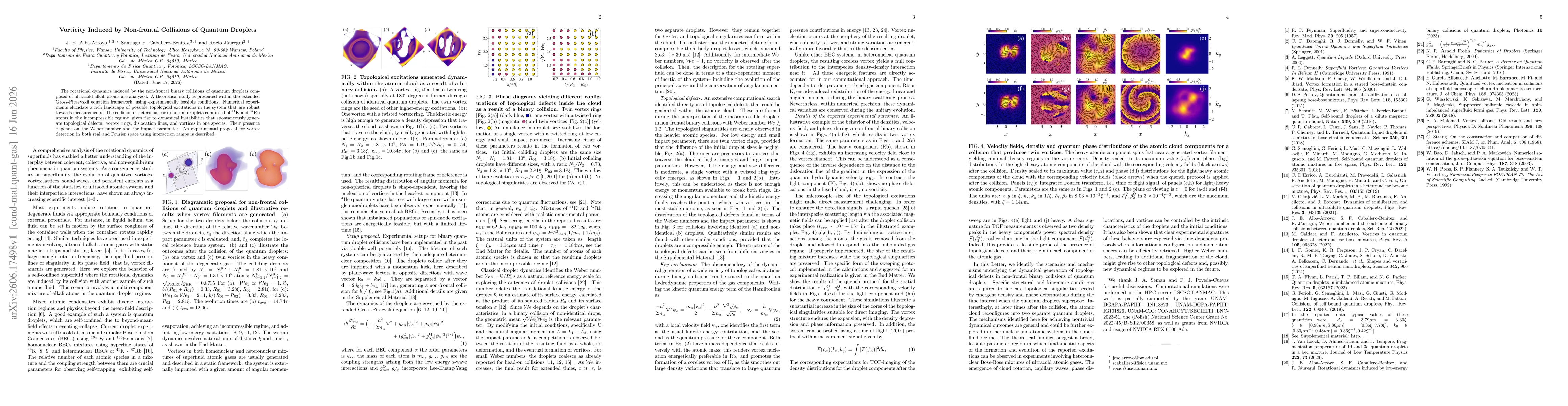 Thumbnail for Vorticity Induced by Non-frontal Collisions of Quantum Droplets