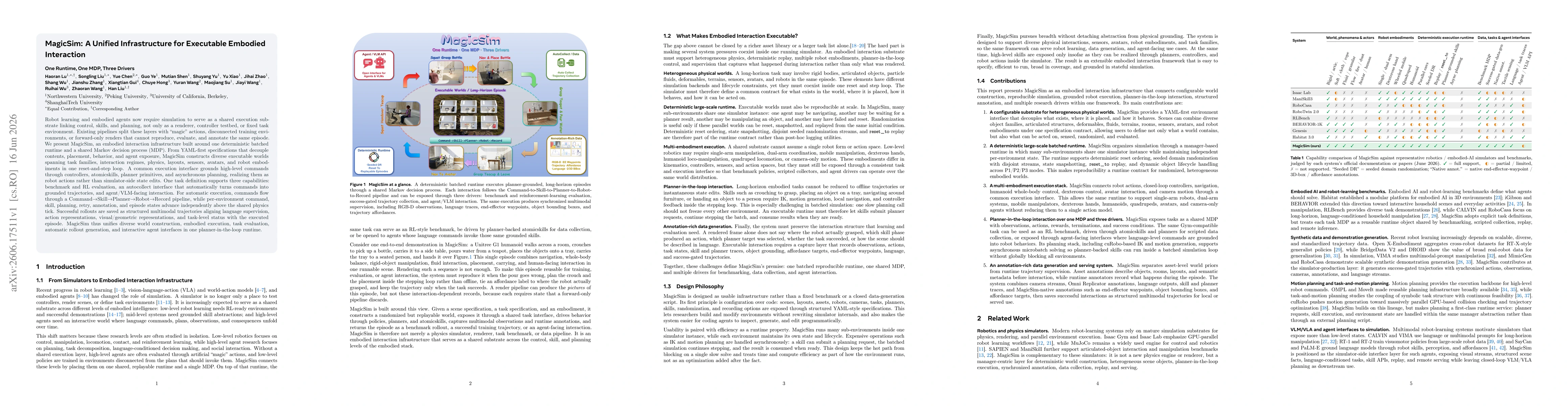 Thumbnail for MagicSim: A Unified Infrastructure for Executable Embodied Interaction