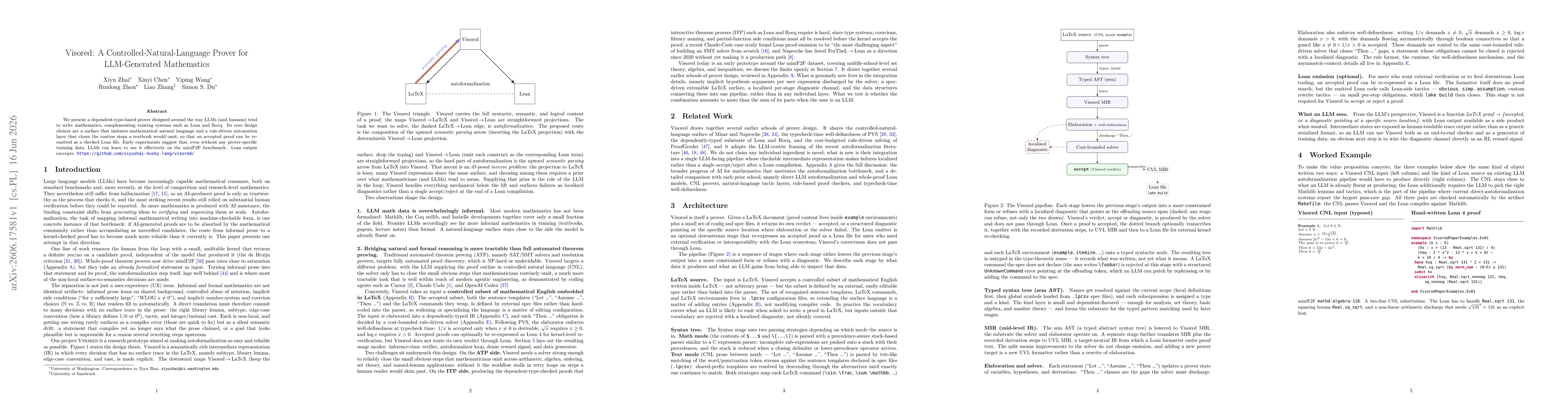 Thumbnail for Visored: A Controlled-Natural-Language Prover for LLM-Generated Mathematics