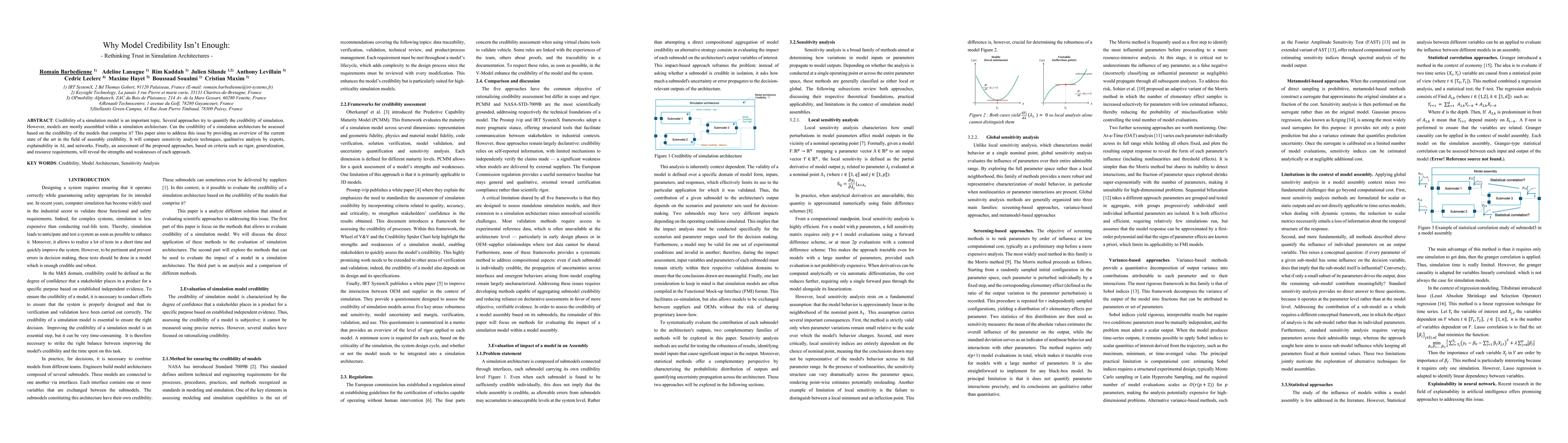 Thumbnail for Why Model Credibility Isn't Enough: -Rethinking Trust in Simulation Architectures