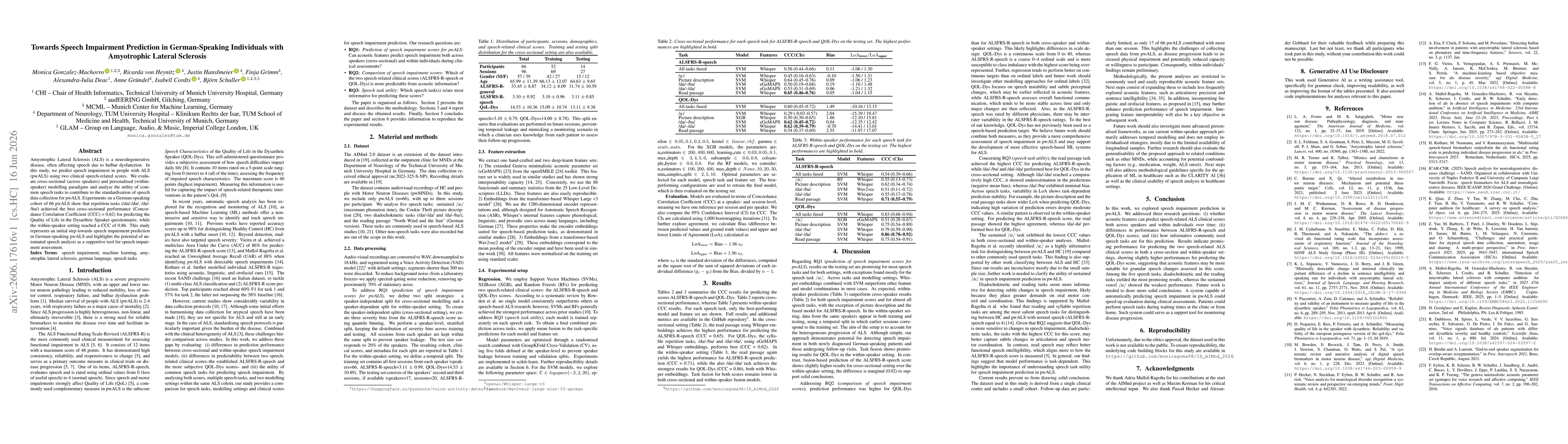 Thumbnail for Towards Speech Impairment Prediction in German-Speaking Individuals with Amyotrophic Lateral Sclerosis