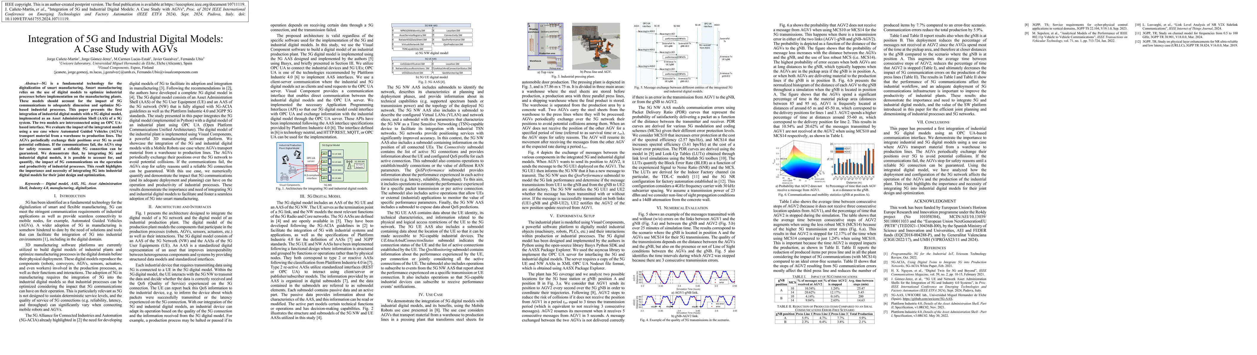 Thumbnail for Integration of 5G and Industrial Digital Models: A Case Study with AGVs