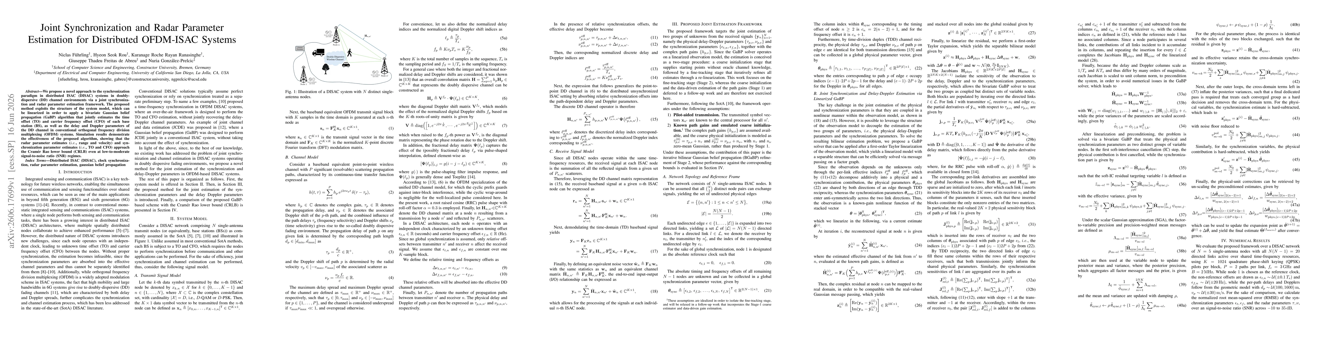 Thumbnail for Joint Synchronization and Radar Parameter Estimation for Distributed OFDM-ISAC Systems