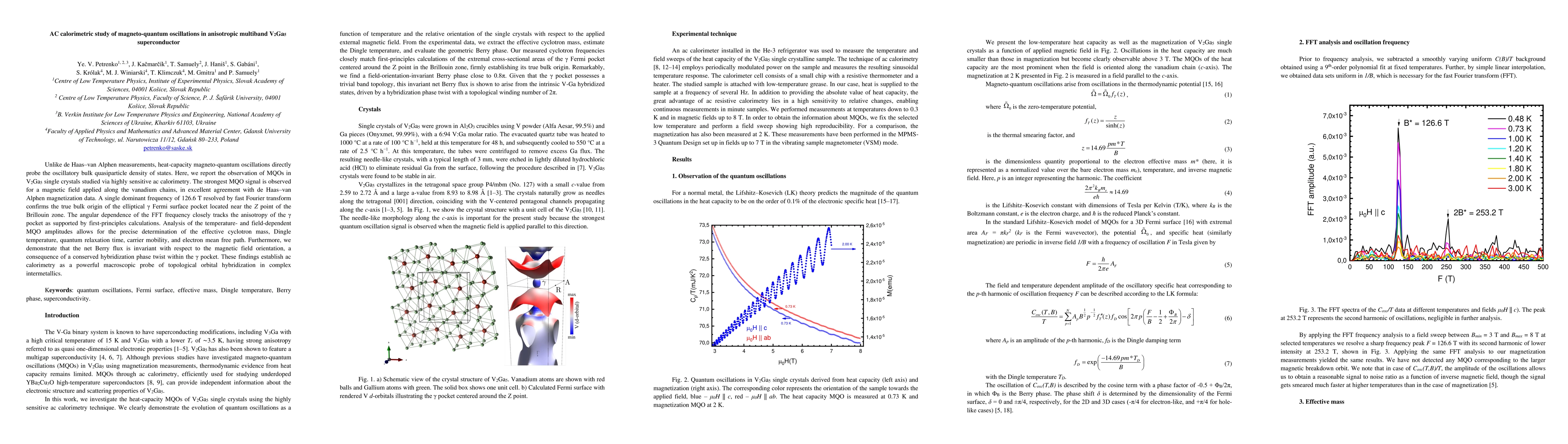 Thumbnail for AC calorimetric study of magneto-quantum oscillations in anisotropic multiband V$_2$Ga$_5$ superconductor