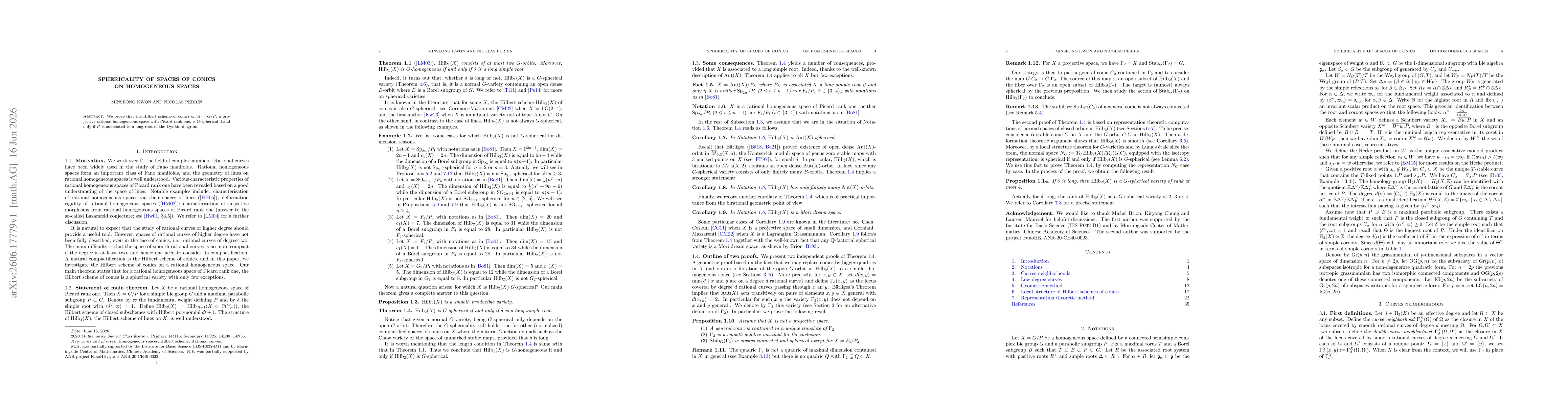 Thumbnail for Sphericality of spaces of conics on homogeneous spaces