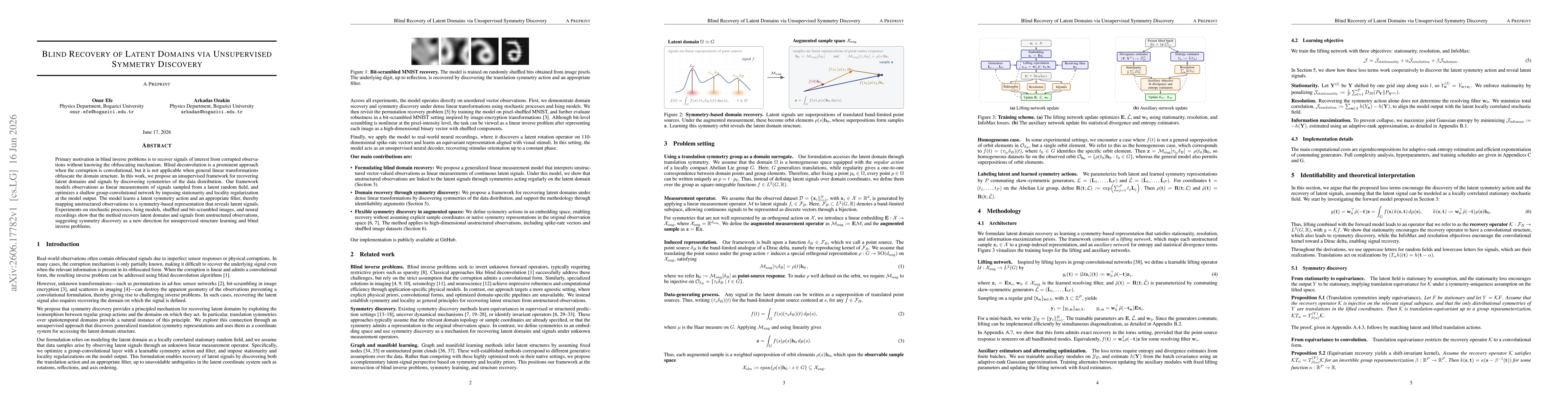 Thumbnail for Blind Recovery of Latent Domains via Unsupervised Symmetry Discovery