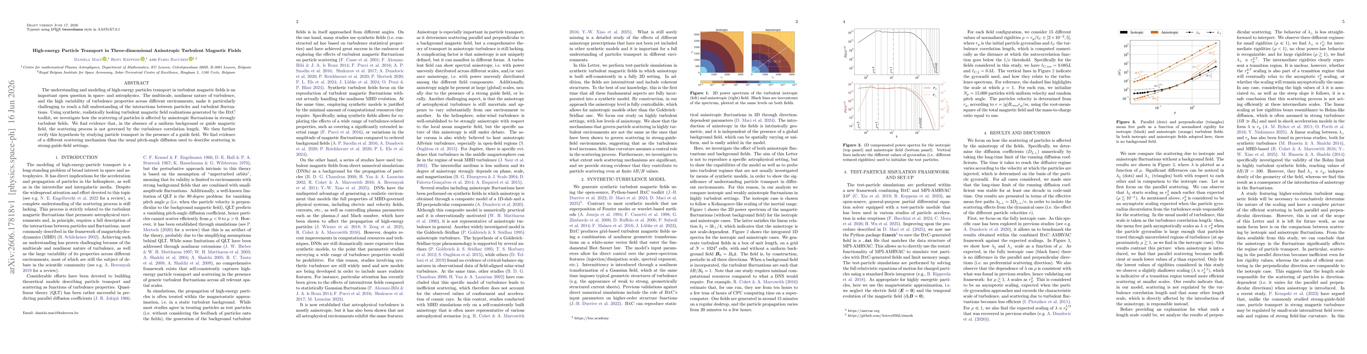 Thumbnail for High-energy Particle Transport in Three-dimensional Anisotropic Turbulent Magnetic Fields