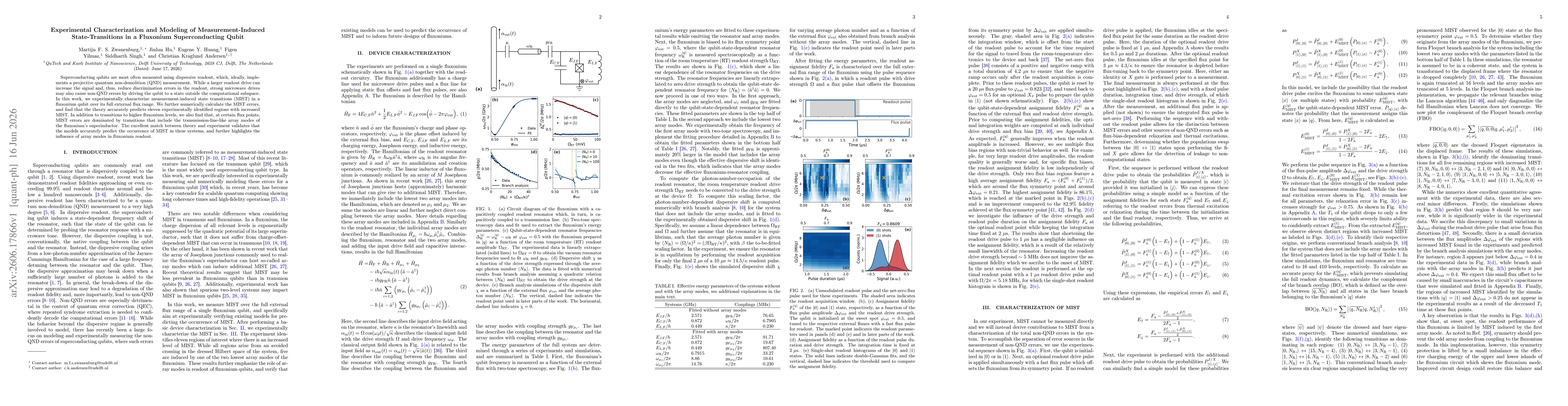 Thumbnail for Experimental Characterization and Modeling of Measurement-Induced State-Transitions in a Fluxonium Superconducting Qubit