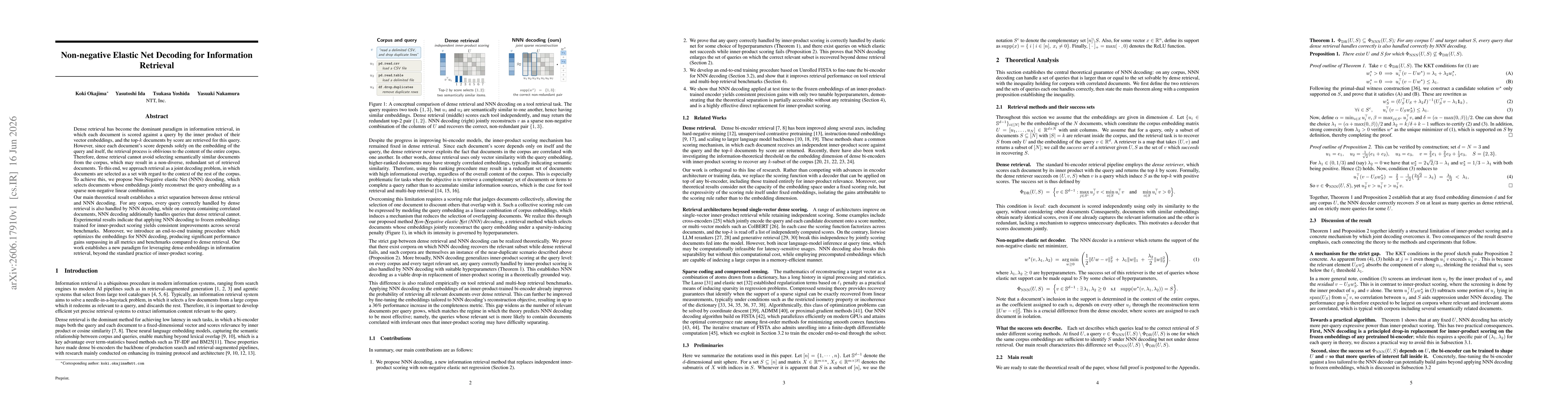 Thumbnail for Non-negative Elastic Net Decoding for Information Retrieval