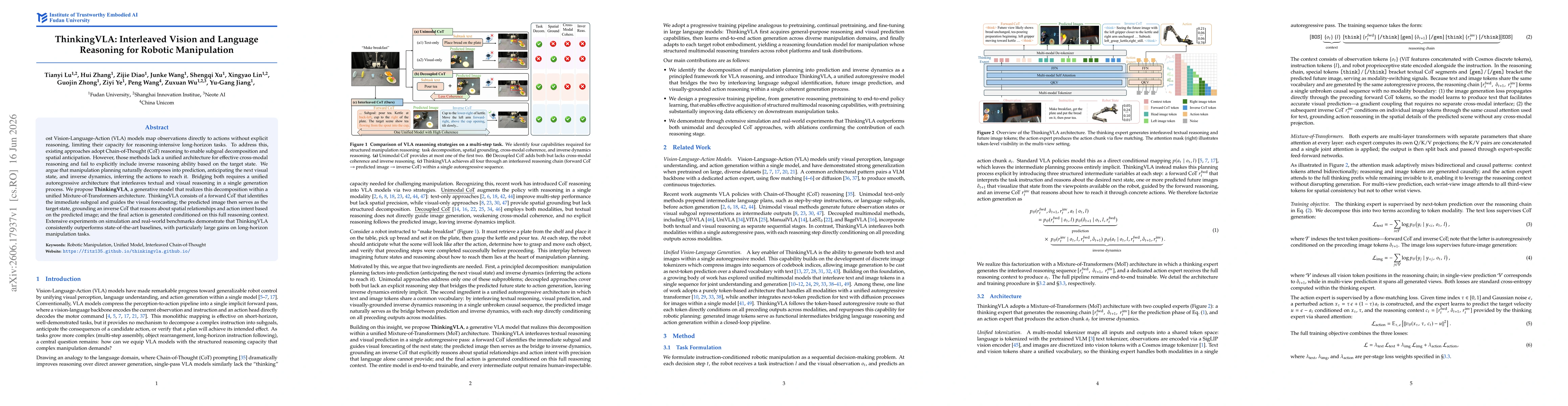 Thumbnail for ThinkingVLA: Interleaved Vision and Language Reasoning for Robotic Manipulation
